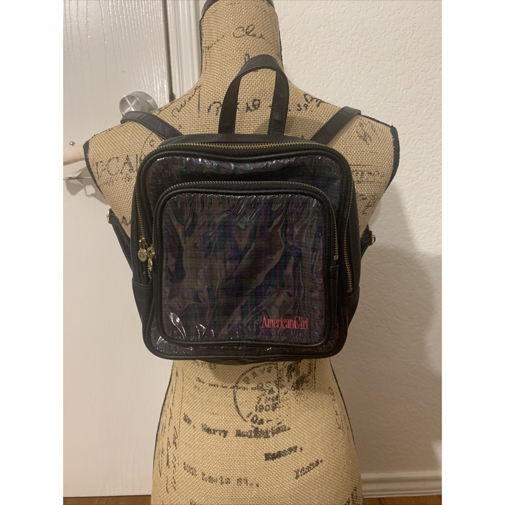 American girl backpack real size fancy vegan leather